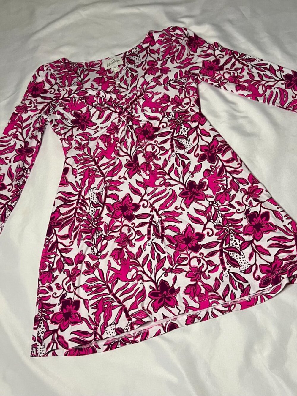 NWT Lilly Pulitzer Anne Skirted Romper In Elder Blossom Size Medium Floral - Picture 10 of 14
